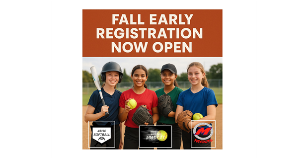 FALL SOFTBALL EARLY REGISTRATION IS OPEN